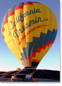 California Dreamin' - Hot Air Balloon and Bi-Plane Adventures Photo