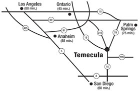 Map of Temecula Valley