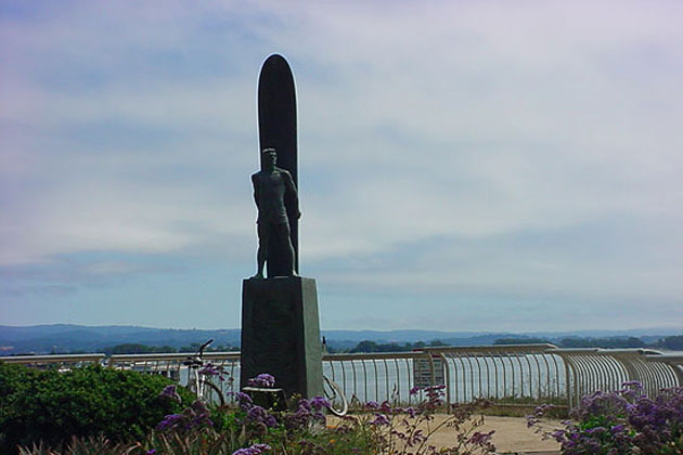 Surfer Statue